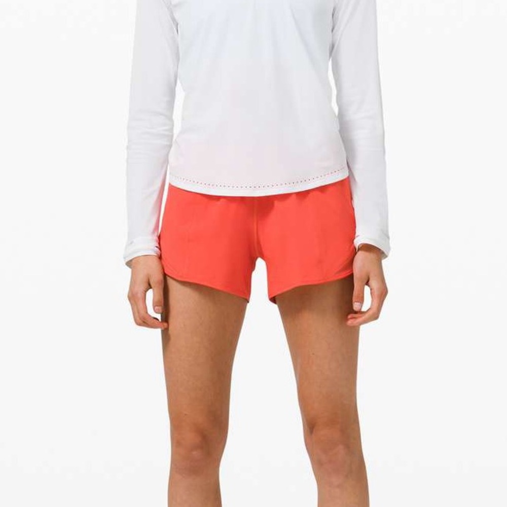 Lululemon Track That High Rise Short 4". Pale Raspberry. Size 4. - Picture 3 of 7